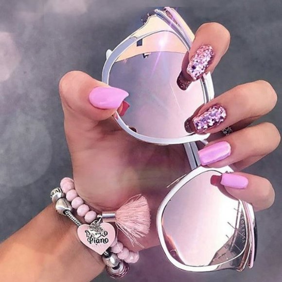 TOPFOXX Rose - Mirror Candy Sunglasses 400 UV Protection Brand New with Case - Picture 3 of 7